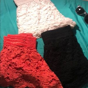 Bundle, lace shorts